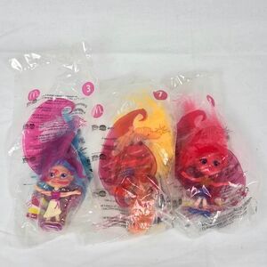 McDonald’s Trollz Happy Meal Toy Lot of 3 (2005, Sealed)